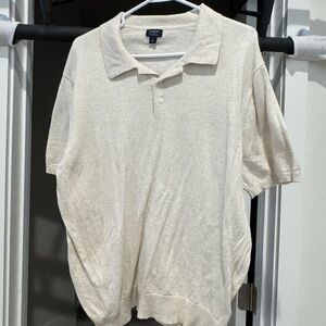J. Crew Off-White Polo Shirt